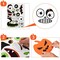 16 PCS Halloween Crafts for Kids Home Decorations Craft Kit DIY with Self-Adhesive Pumpkin Stickers Halloween Activities for Kids